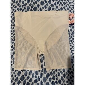 Shapermint Plus Size Shapewear Empower Mesh Shaper Shorts 2xl Beige Nwt